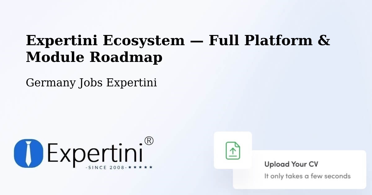 Expertini Ecosystem — Full Platform & Module Roadmap – Esthal