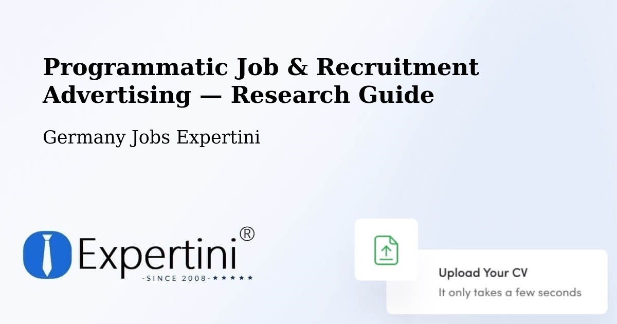 Programmatic Job & Recruitment Advertising — Research Guide – Esthal